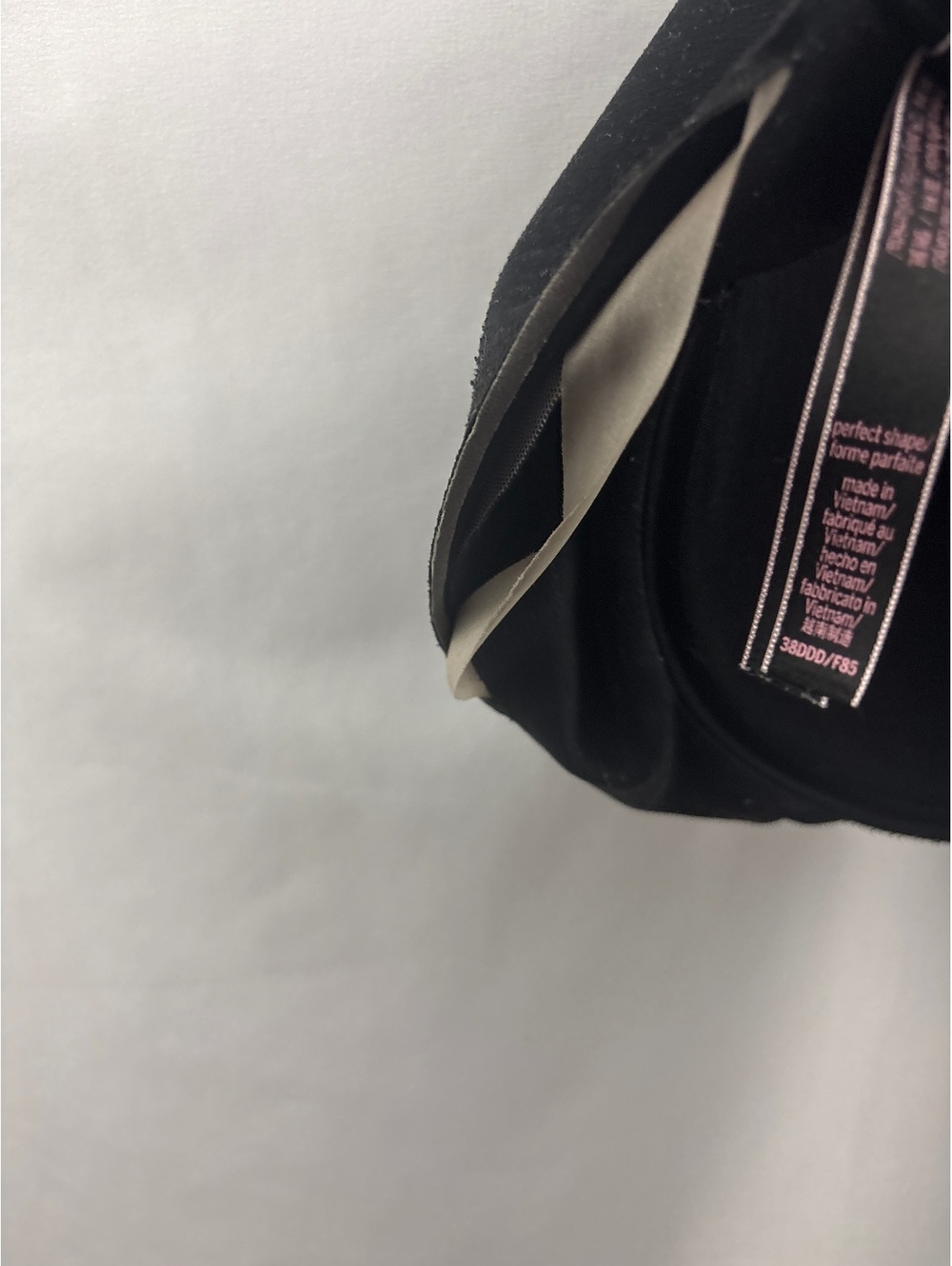 Victorias Secret Bra 38DDD Black Perfect Shape Padding Underwire - Picture 8 of 9